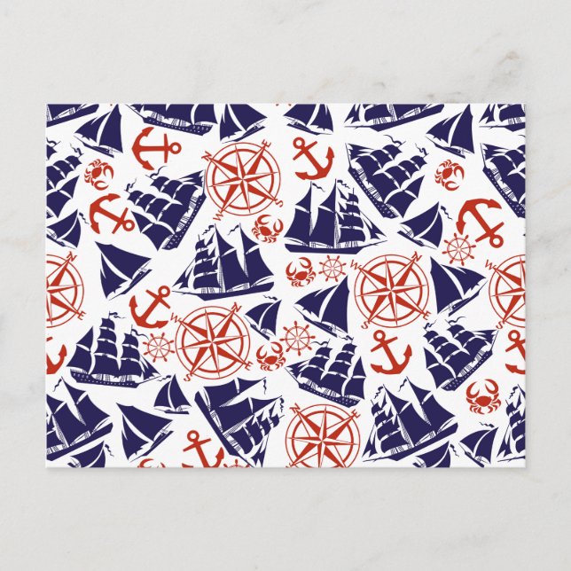 Segeln Postkarte (Vorderseite)