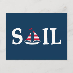 segeln postkarte