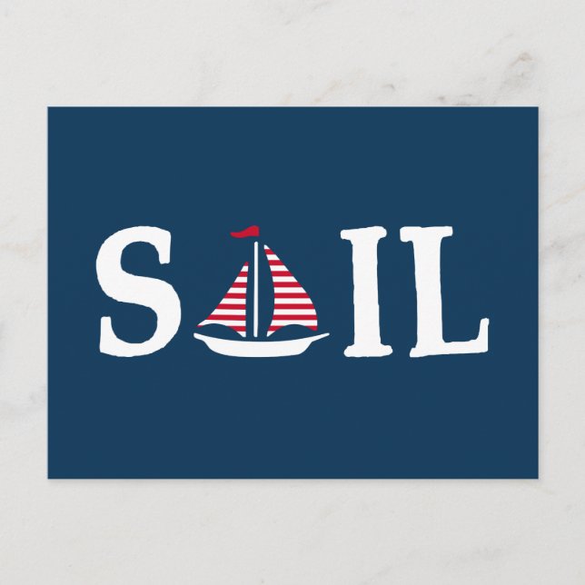 segeln postkarte (Vorderseite)