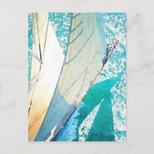 Segeln Postkarte