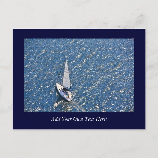 Segeln Postkarte (Vorderseite)