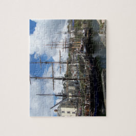 Segeln-Schiffe Charlestown Hafen-Cornwall-Foto