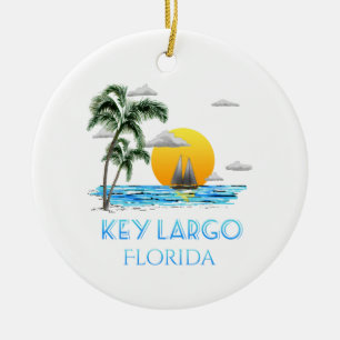 Segeln-Schlüssellargo-Florida-Schlüssel Keramik Ornament