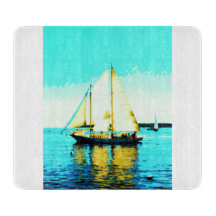 Segeln Schooner-Glasschneidenbrett Schneidebrett