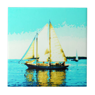 Segeln Schoonerfliese Fliese