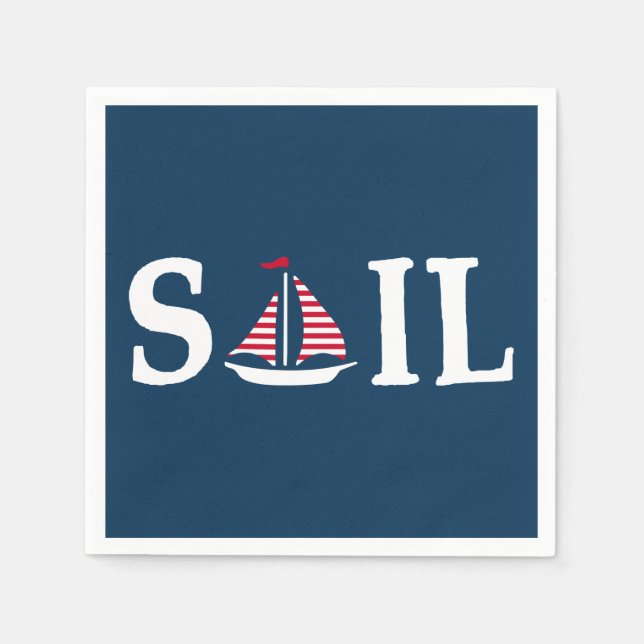 segeln serviette (Vorderseite)