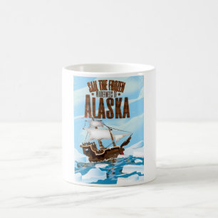 Segeln Sie die gefrorene Wildnis von Alaska Kaffeetasse