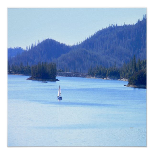 Segeln Sie in die Berge... Poster (Vorderseite)