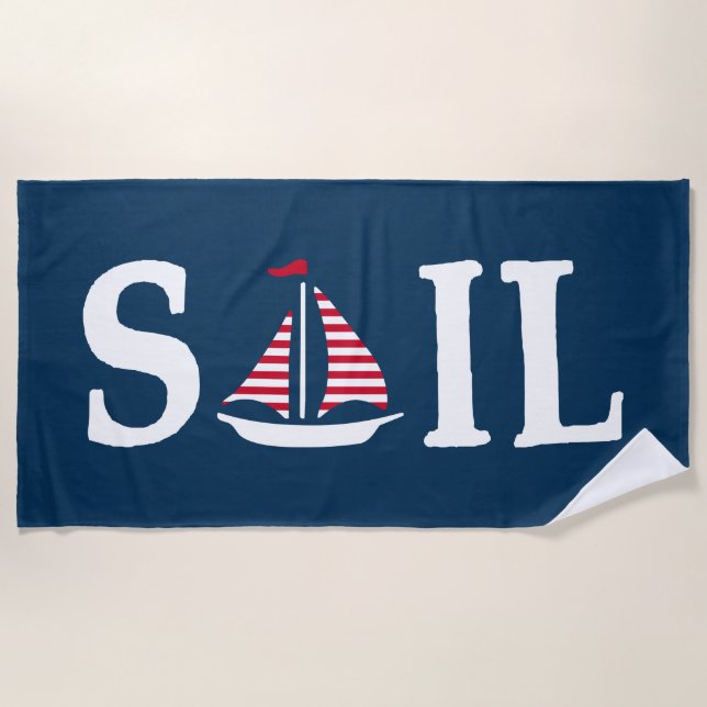 segeln strandtuch (Vorderseite)
