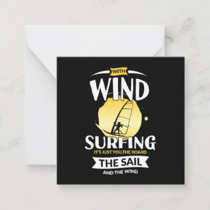 Segeln und Windsurfen Mitteilungskarte