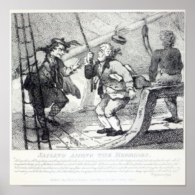 Segeln unter den Hebriden Poster (Vorne)