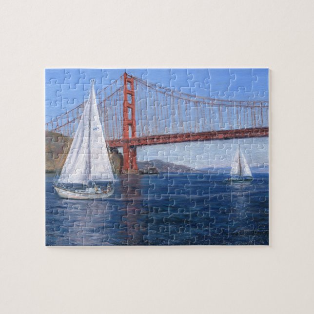 :Segeln unter der Golden Gate Bridge" (Horizontal)