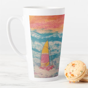 Segeln von Orange Skies Milchtasse