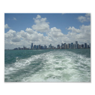 Segeln weg von Miami Fotodruck