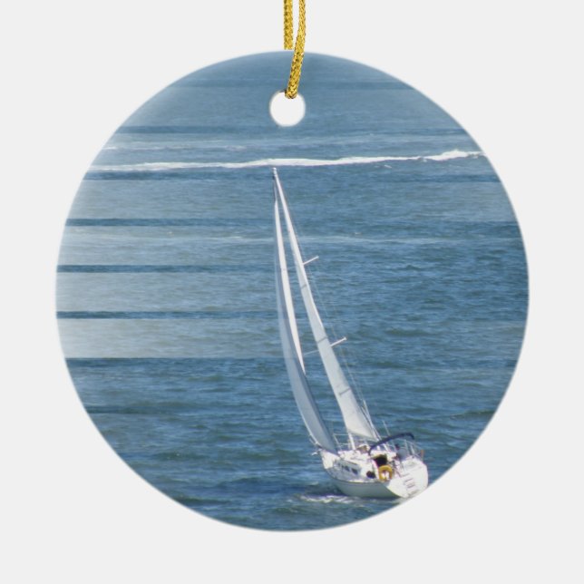 Segeln-Wind-Verzierung Keramik Ornament (Vorne)