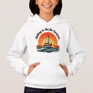 Segeln zum fernen Horizont. Abenteuerzitate Hoodie
