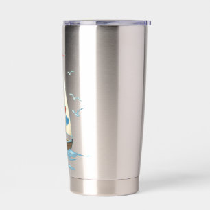 Segelnde Herzen Thermobecher