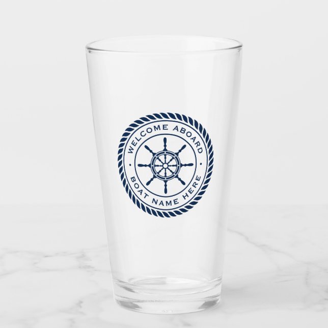 Segelrahmen für das Schiff Glas (Vorderseite)