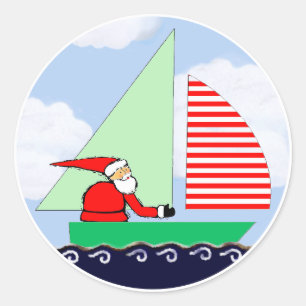 Segelreisen Runder Aufkleber