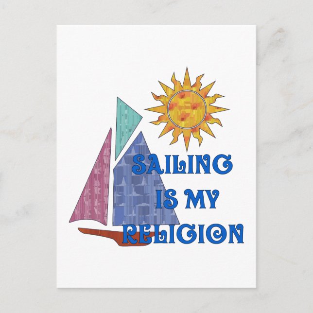 Segelreligion Postkarte (Vorderseite)