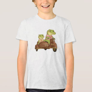 Segelschiff-Ass und Erster Maat Gator Duo - Retro- Tri-Blend Shirt