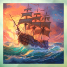 Segelschiff auf einem Sturmmeer