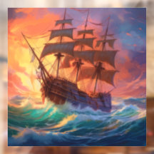 Segelschiff auf einem Sturmmeer