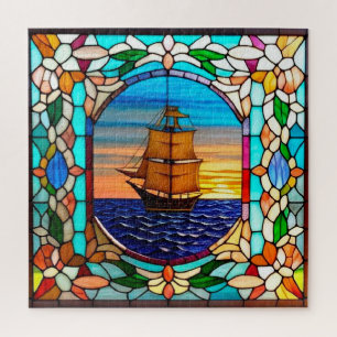 Segelschiff bei Sonnenuntergang