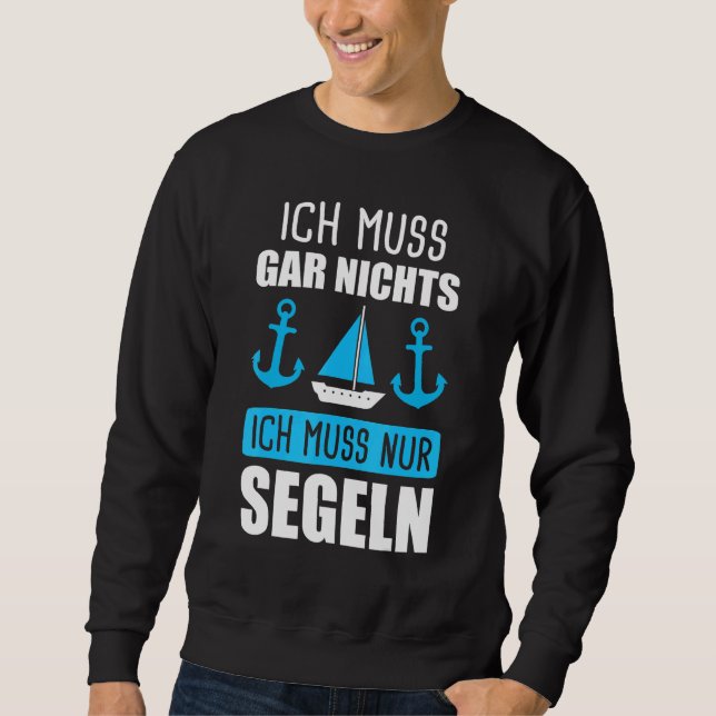 Segelschiff der Männer Sweatshirt (Vorderseite)