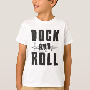 Segelschiff Dock and Roll Segelschiff Kapitän Funn T-Shirt
