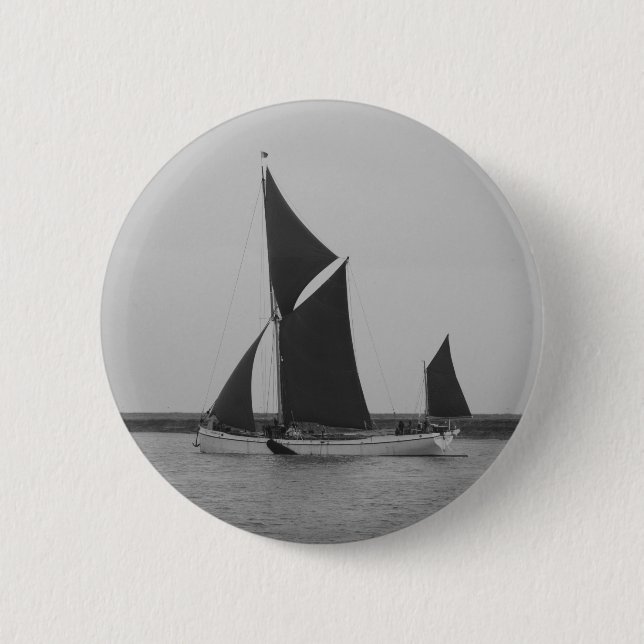 Segelschiff-Erinnerung Button (Vorderseite)