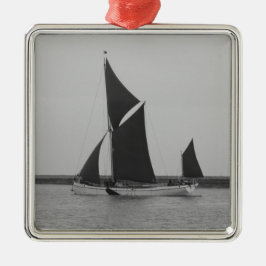 Segelschiff-Erinnerung Ornament Aus Metall