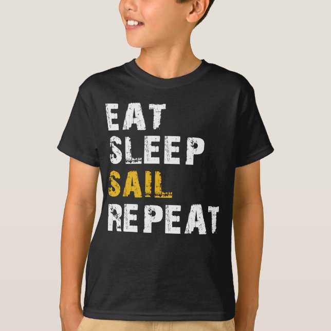 Segelschiff essen T-Shirt (Vorderseite)