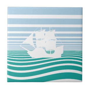 Segelschiff Fliese