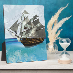 Segelschiff Fotoplatte