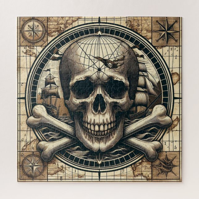Segelschiff für Skull und Kreuzknochen 1 (Vertikal)