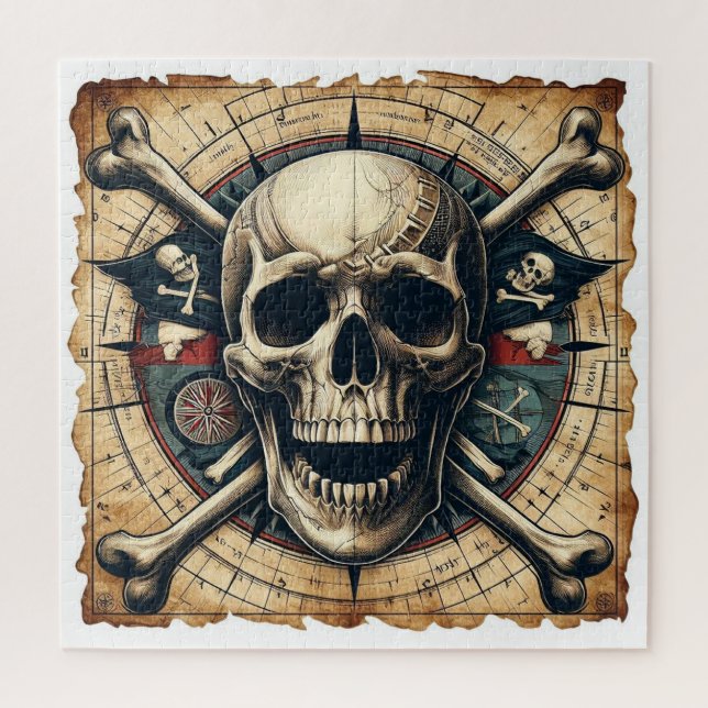 Segelschiff für Skull und Kreuzknochen 2 (Vertikal)