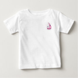 Segelschiff Girly Porthole Pink White Polka Dot Baby T-shirt