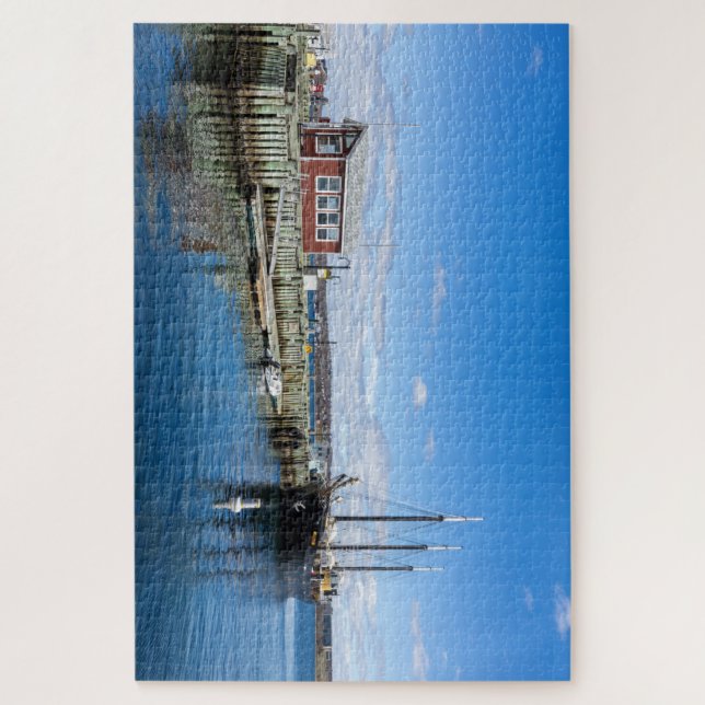 Segelschiff im Hafen von Halifax Puzzle (Vertikal)
