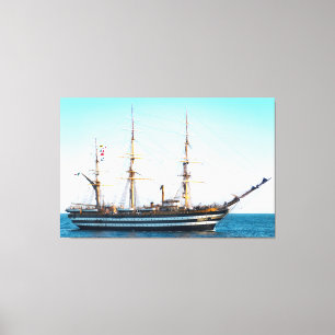 Segelschiff in der Leinwand Bay Art