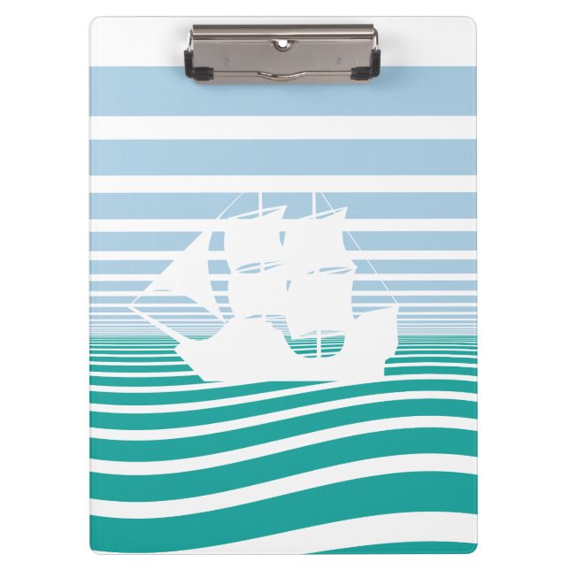 Segelschiff Klemmbrett (Vorderseite)