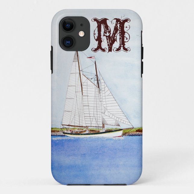Segelschiff Ocea Monogramm IPHONE 5 Fall Case-Mate iPhone Hülle (Rückseite)