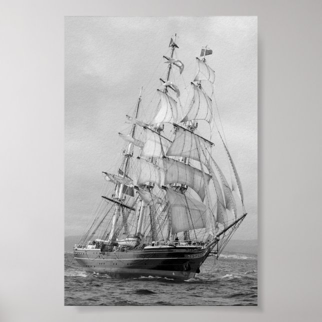 Segelschiff Poster (Vorne)