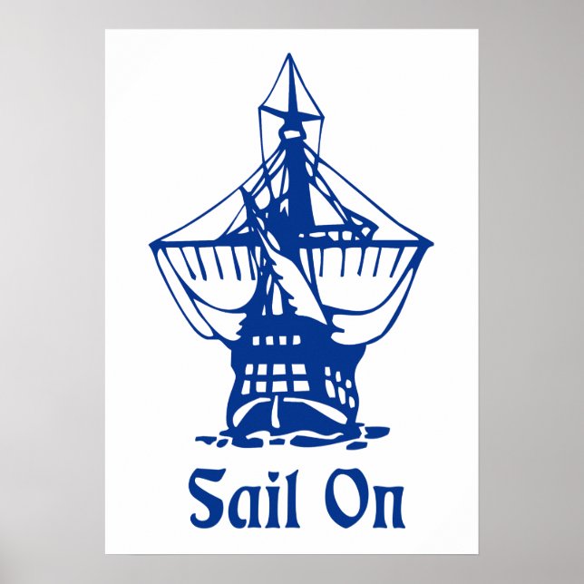 Segelschiff Poster (Vorne)