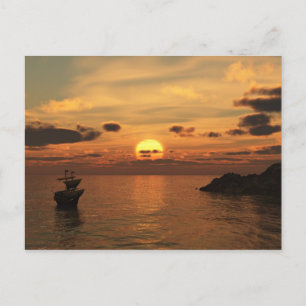 Segelschiff Postkarte