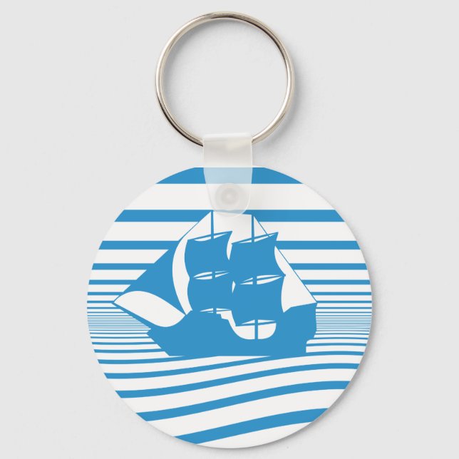Segelschiff Schlüsselanhänger (Vorderseite)
