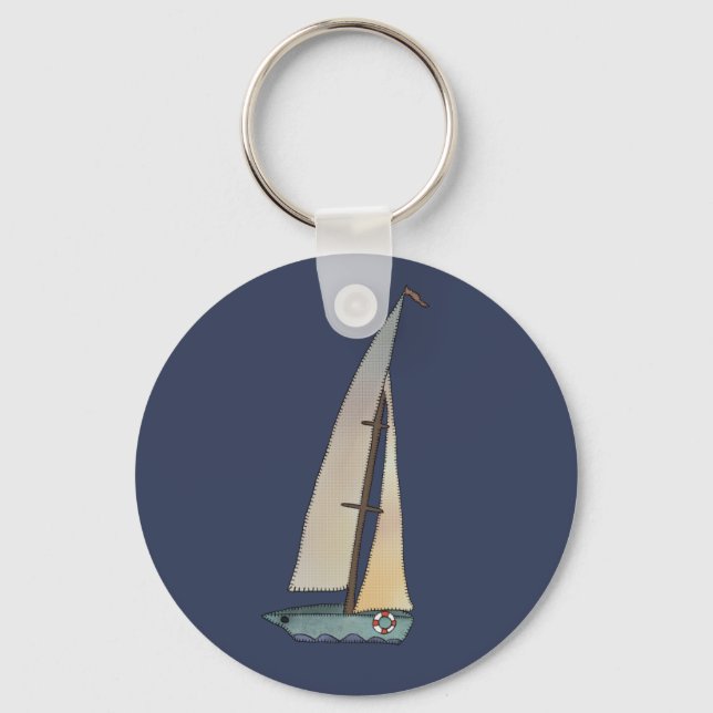 Segelschiff Schlüsselanhänger (Vorderseite)
