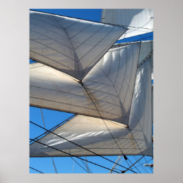 Segelschiff Segel Canvas Print Poster