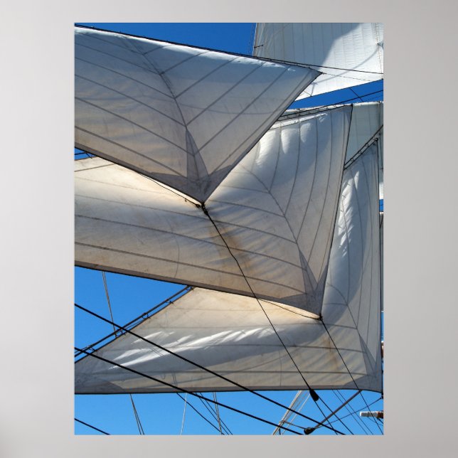 Segelschiff Segel Canvas Print Poster (Vorne)