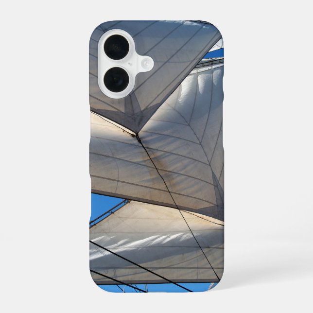 Segelschiff-Segel Fall iPhone 16 Hülle (Rückseite)